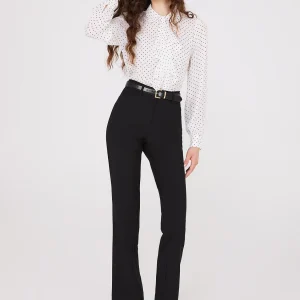 Straight Leg Long Length Slant Pocket Pants