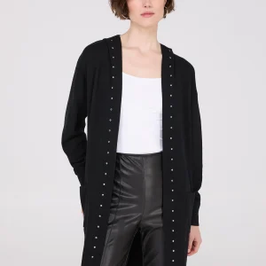 Hooded Duster With Stud Details