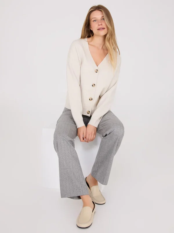 V-Neck Knit Cardigan - Image 6