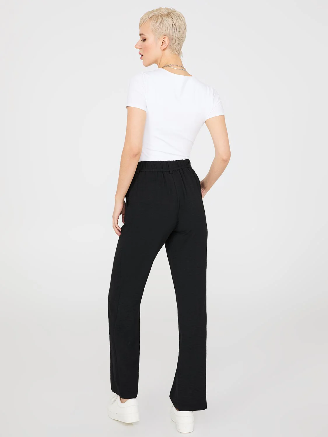 Wide-Leg Long Length Pants With Porkchop Pockets - Image 5