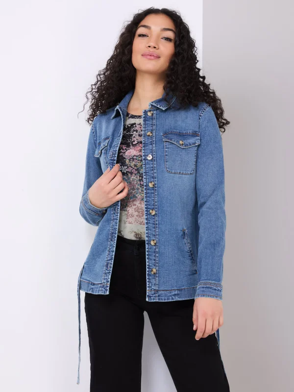 Belted Denim Jacket - Image 3