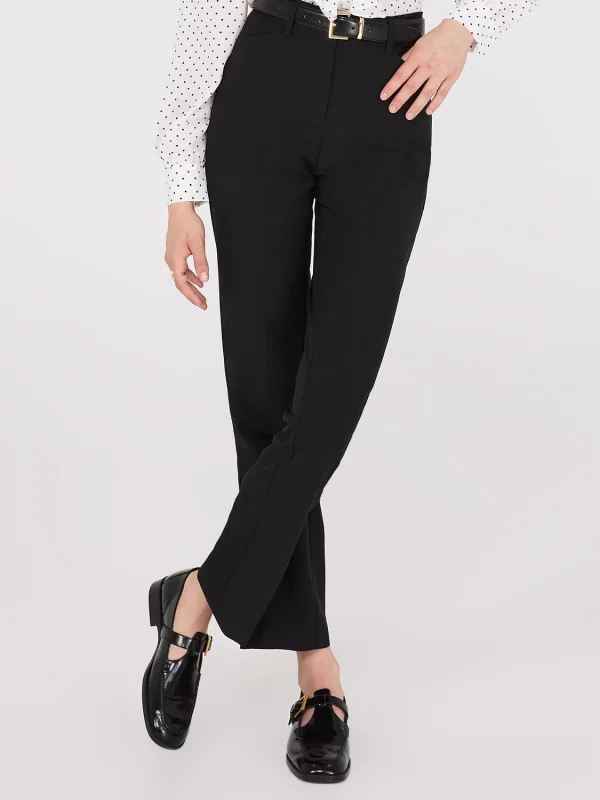 Straight Leg Long Length Slant Pocket Pants - Image 3