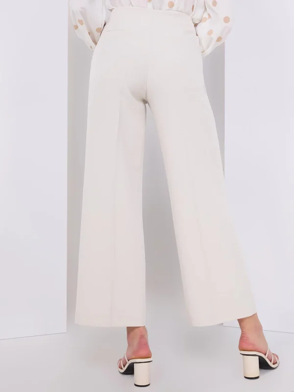 Cropped Wide-Leg Pants With Gold Hardware - Image 9