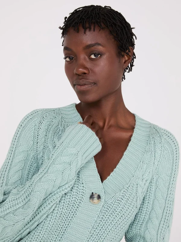 V-Neck Multi Cable Cardigan - Image 8