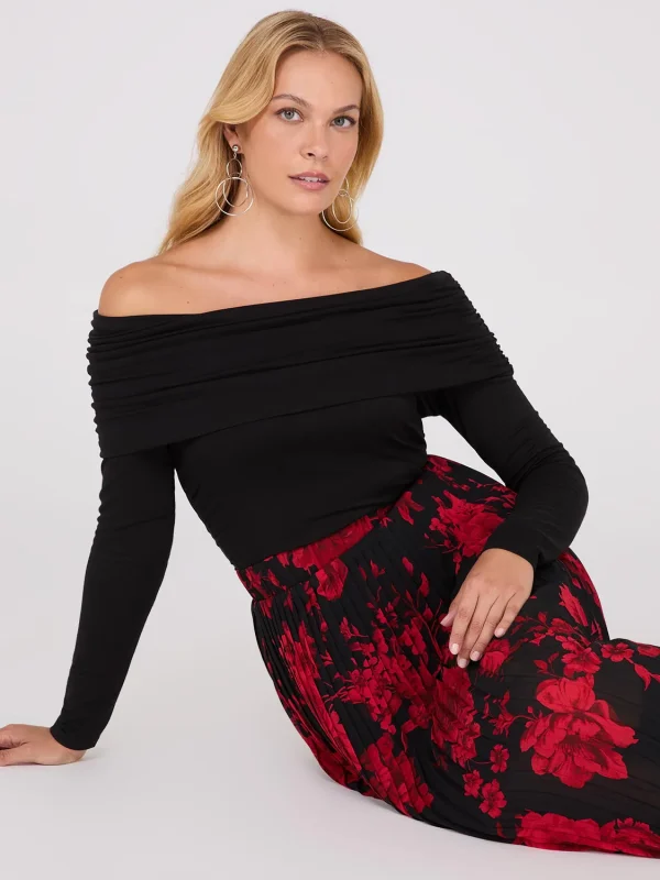 Ruched Off-The-Shoulder Top - Image 5