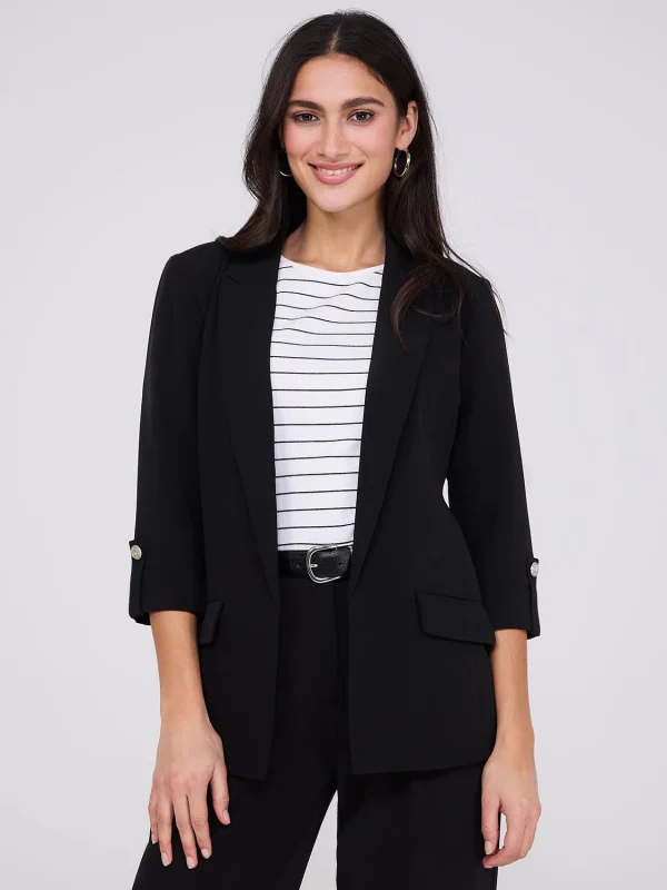 3/4 Sleeve Open Blazer - Image 9