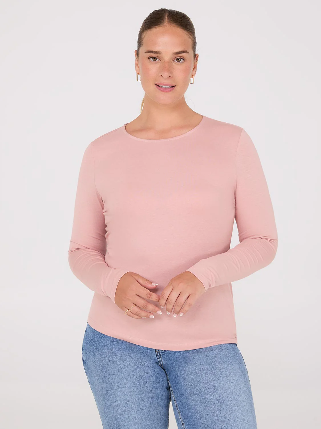 Long Sleeve Round Neck Top - Image 2