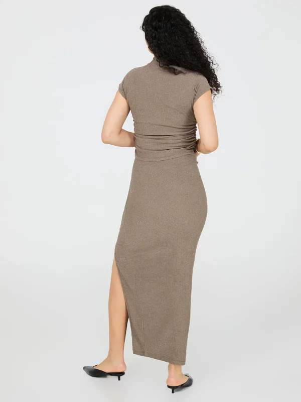 Long Pencil Skirt With Front Slit - Image 5