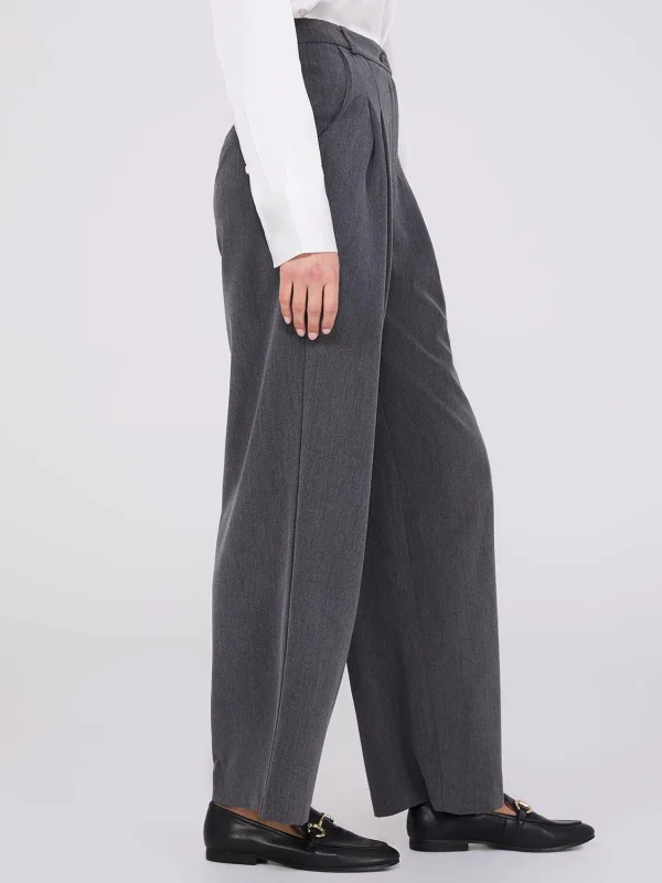Double Pleated Wide Leg Trousers - Image 4