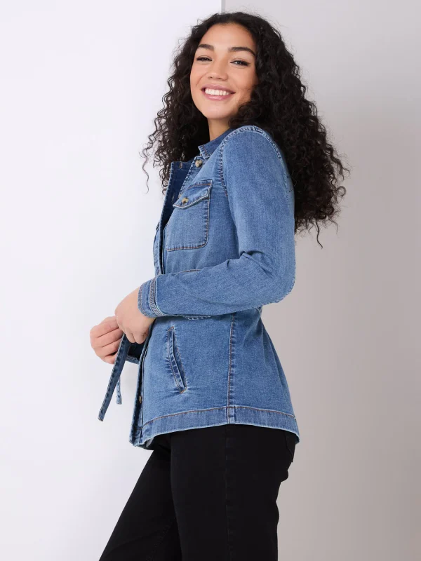 Belted Denim Jacket - Image 4