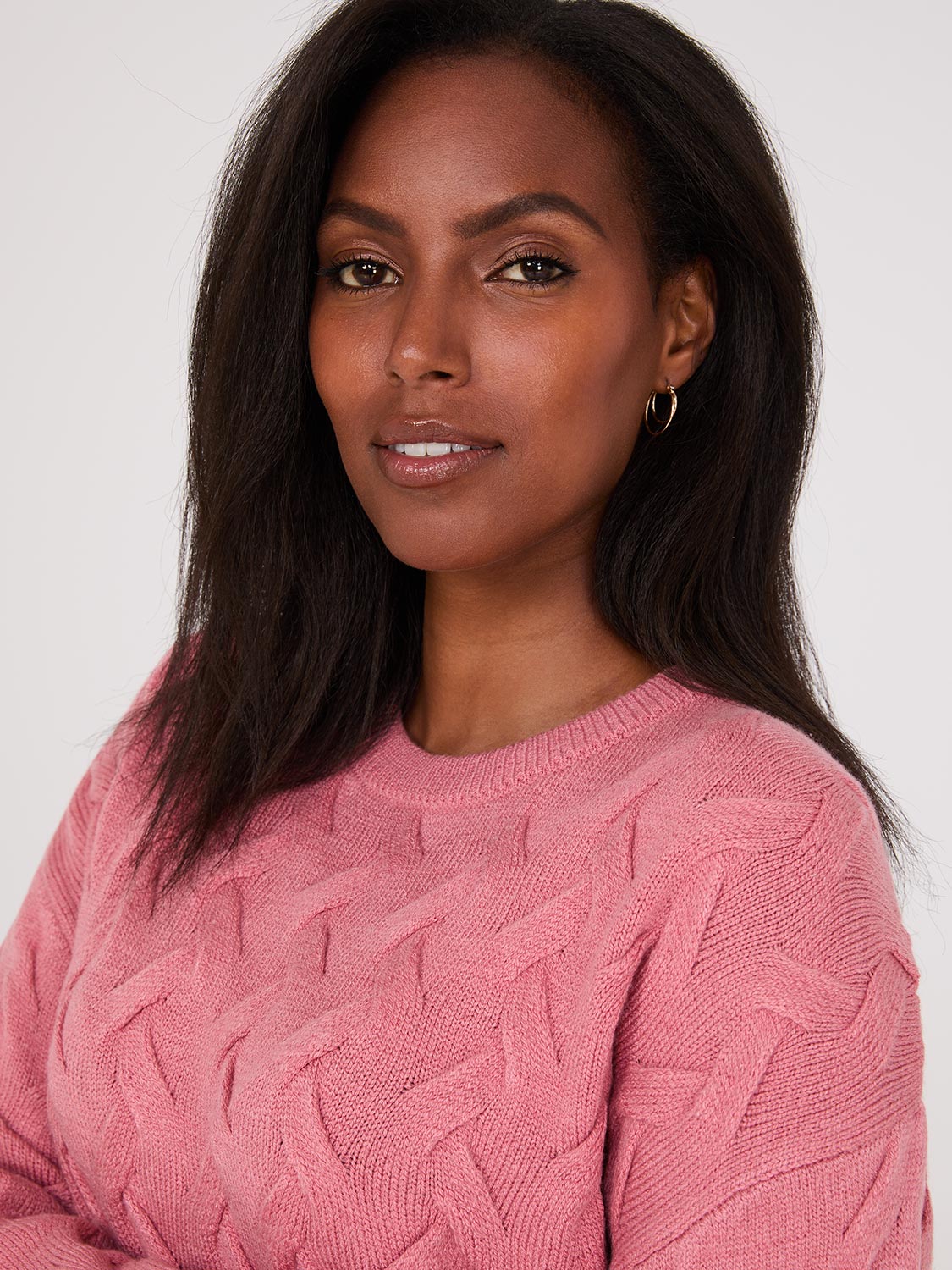 Basketweave Crew Neck Sweater - Image 3