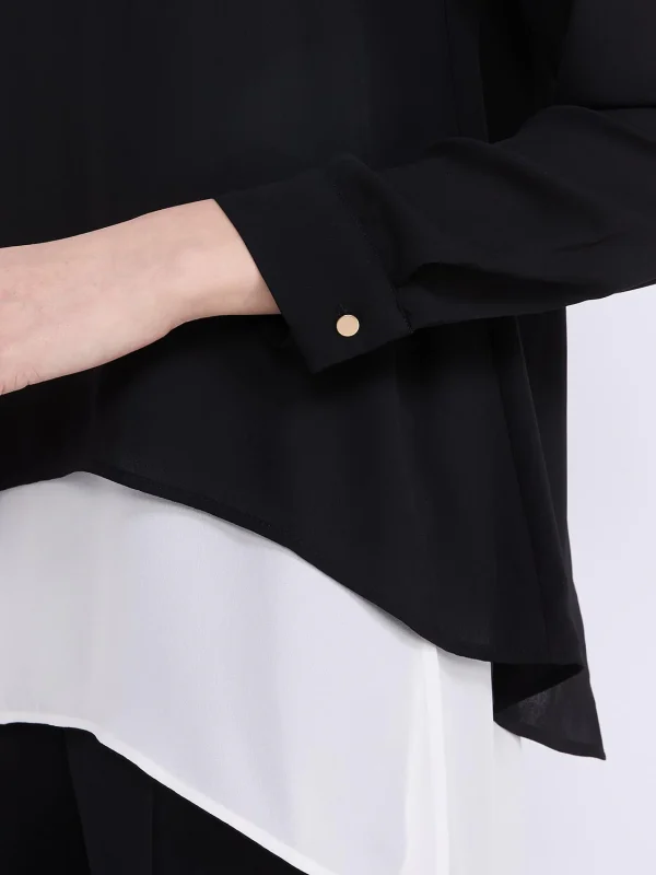 Colour Block Layered Tunic Top - Image 6