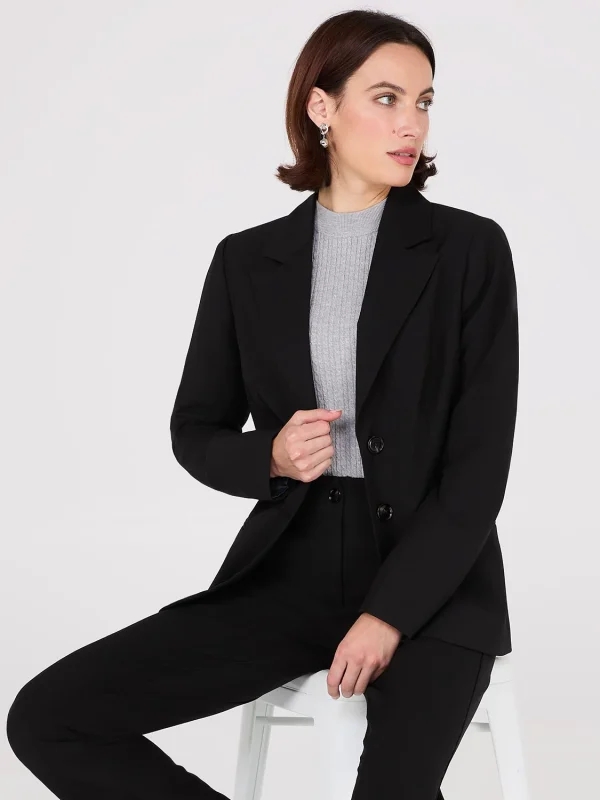 Notch Collar 2-Button Blazer - Image 6