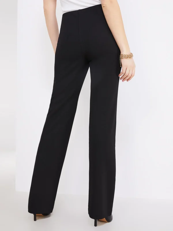 Textured Straight Leg Pull-On Pants - Image 3