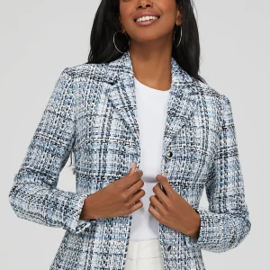 Boucle 3-Button Blazer
