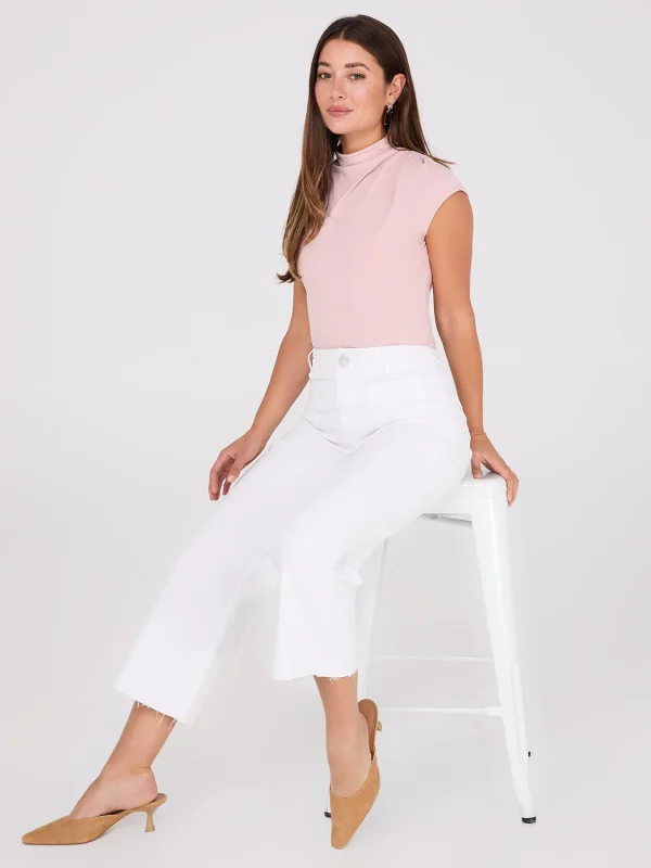 Extended Sleeve Funnel Neck Top - Image 3