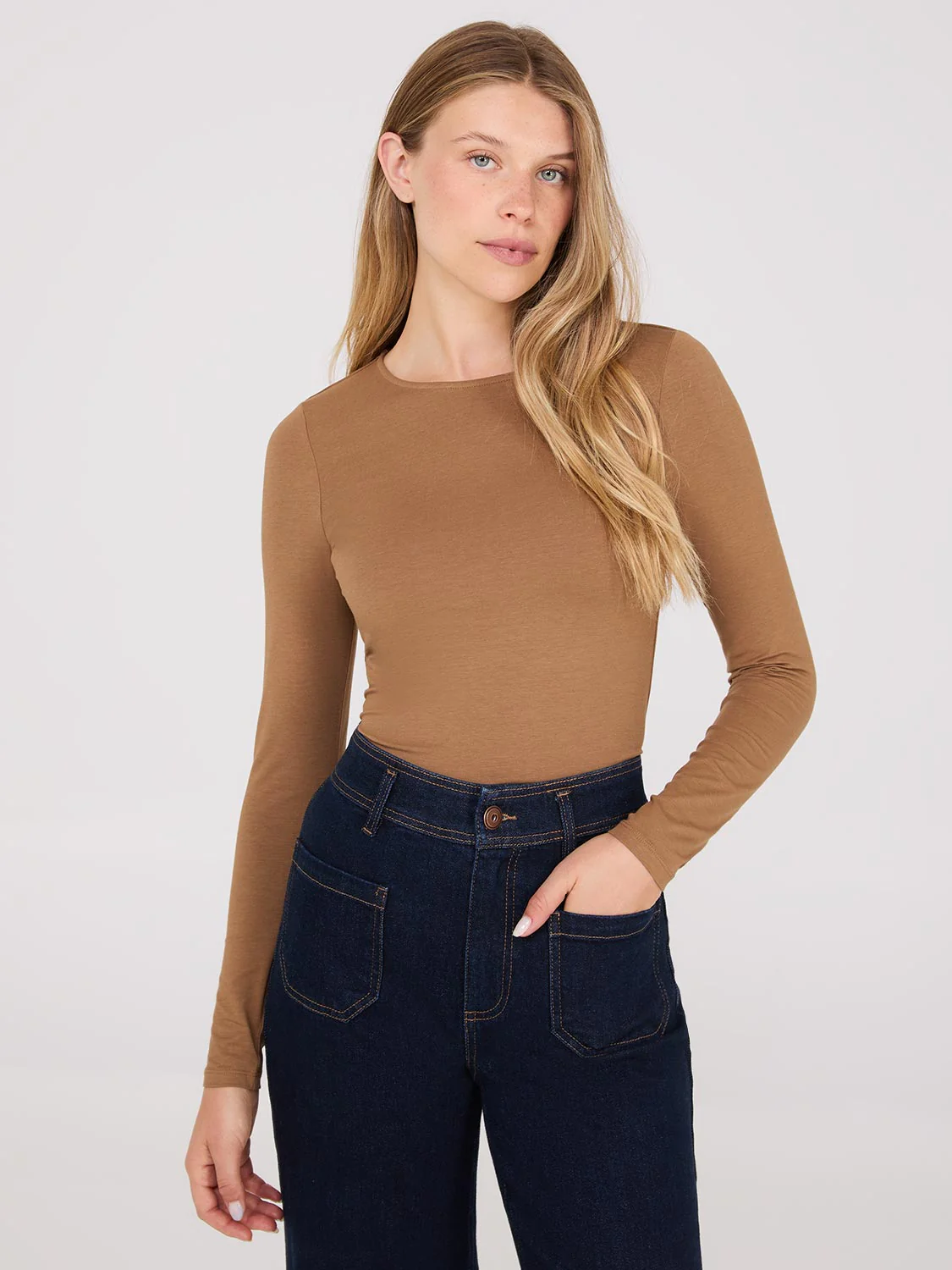 Long Sleeve Round Neck Top - Image 17