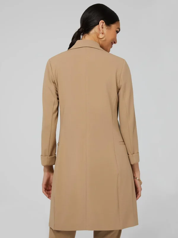 Long Open Blazer With Front Pockets - Image 8