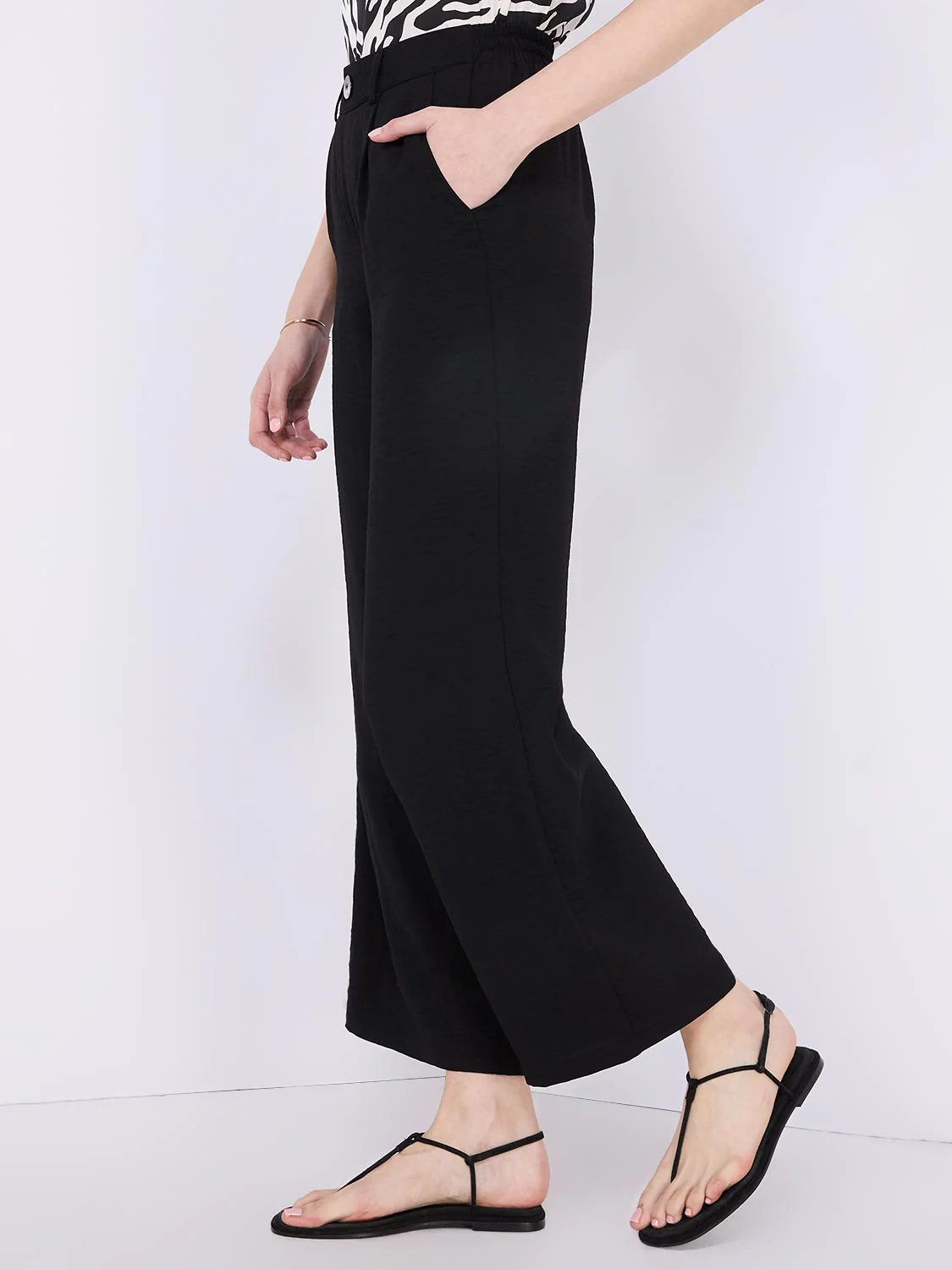 Classic Rise Wide-Leg Pants - Image 5