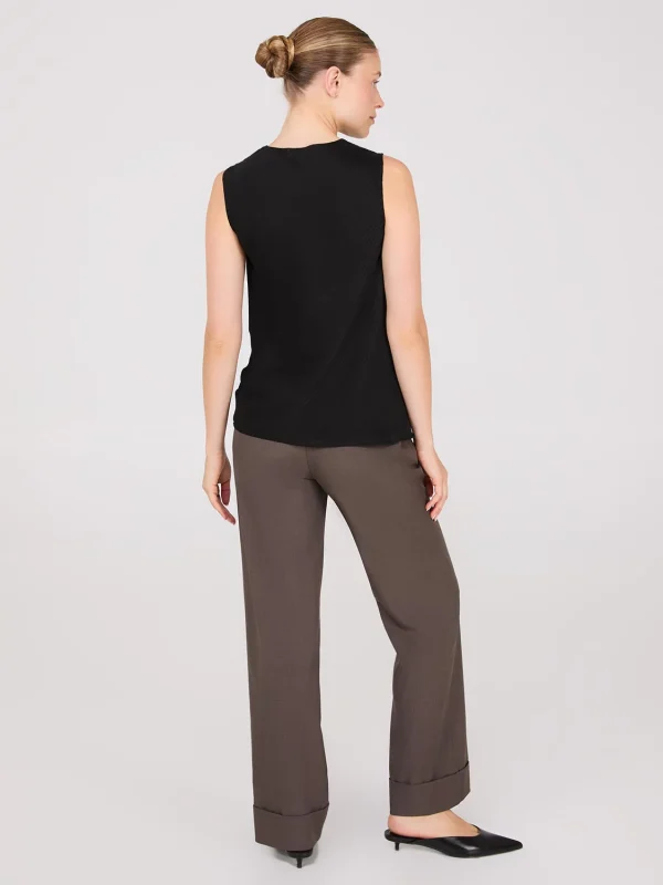 Sleeveless Textured Cowl Neck Top - Image 9