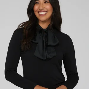 Oversized Satin Bow Top