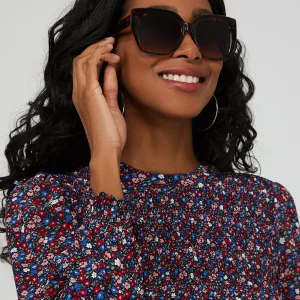 Oversized Tortoise Wayfarer Sunglasses