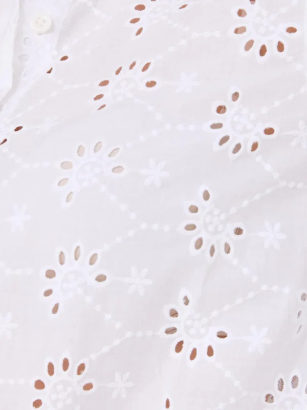 Eyelet Button-Front Blouse - Image 6