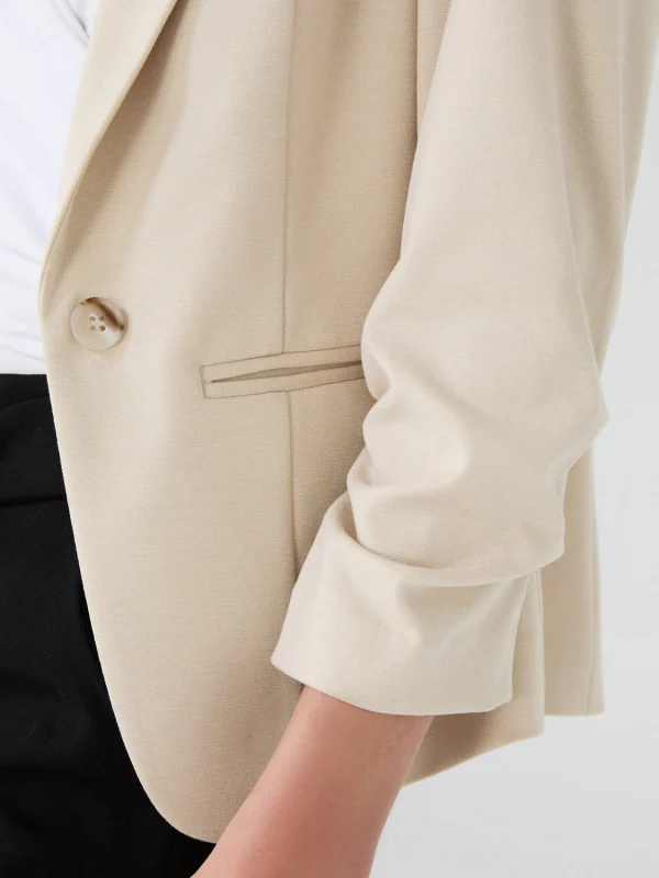 3/4 Ruched Sleeve Blazer - Image 7