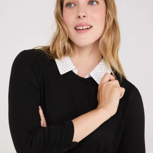 Dot Print 2-Fer Top