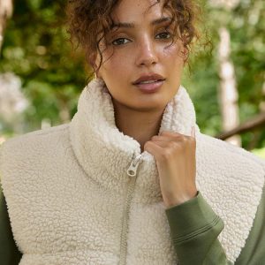 High Collar Sherpa Vest