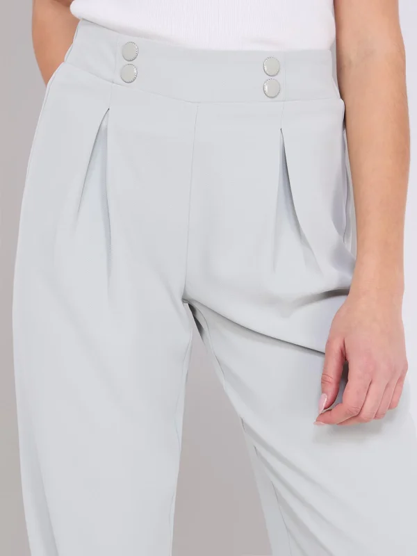 4-Button Wide Leg Pants - Image 5