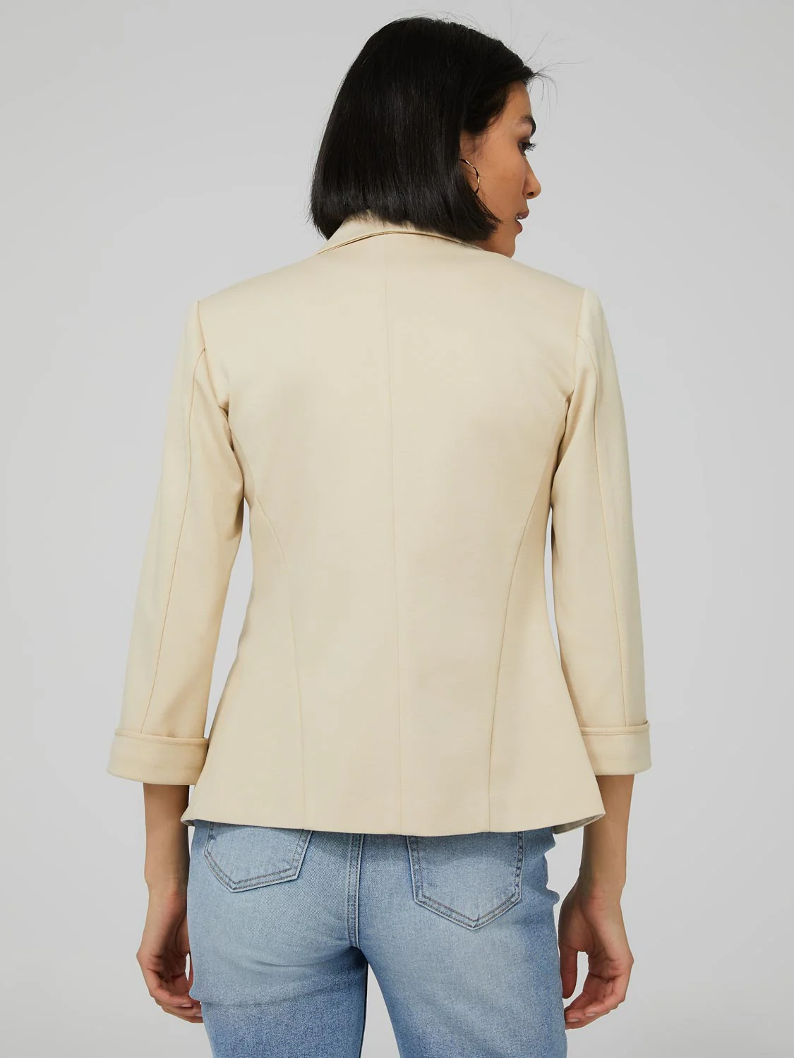 Cuffed 3/4 Sleeve Blazer - Image 5