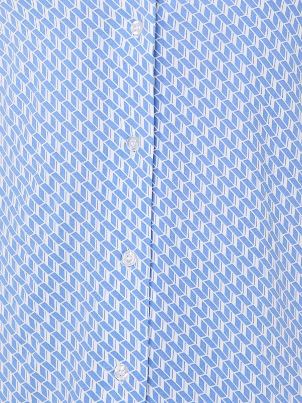 Printed Button-Front Blouse - Image 6