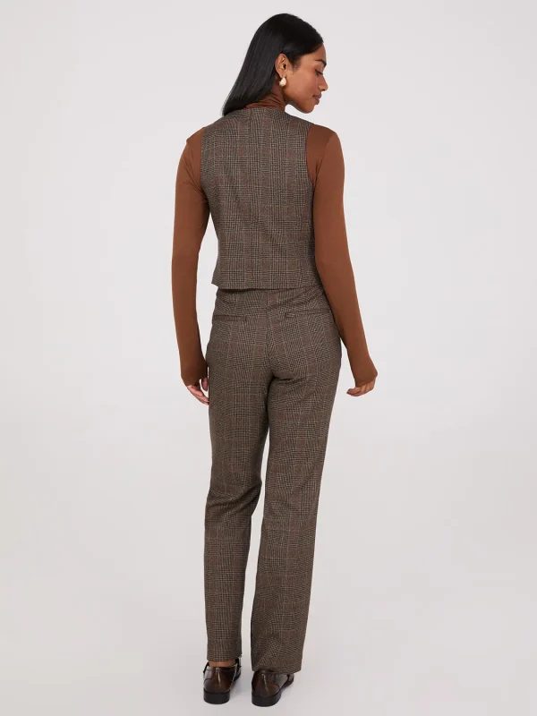 Glen Plaid Button-Front Vest - Image 4