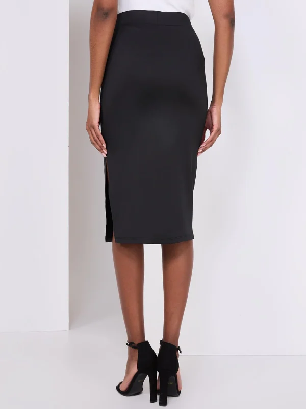 Pencil Skirt With Side Slit - Image 5