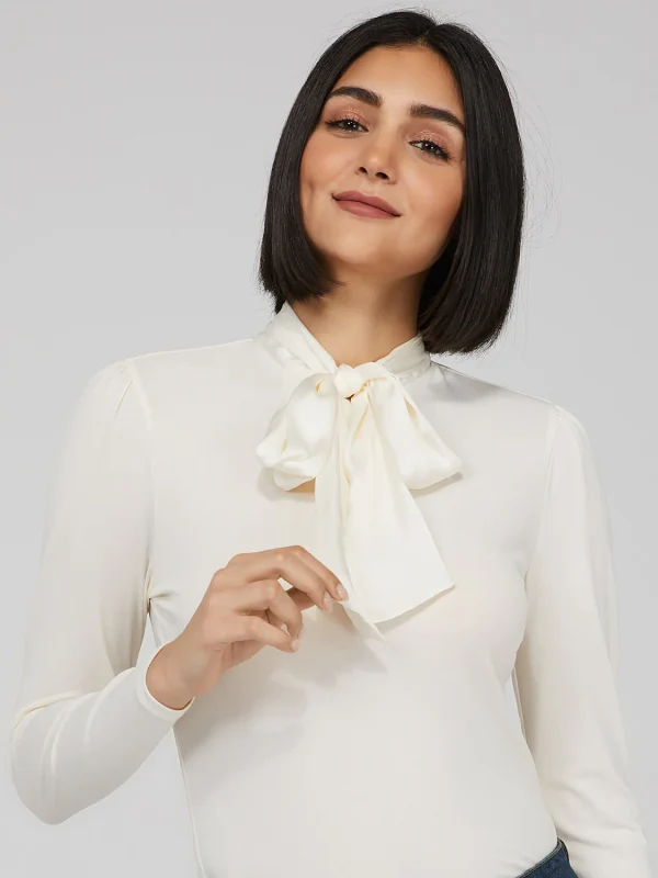 Oversized Satin Bow Top - Image 5
