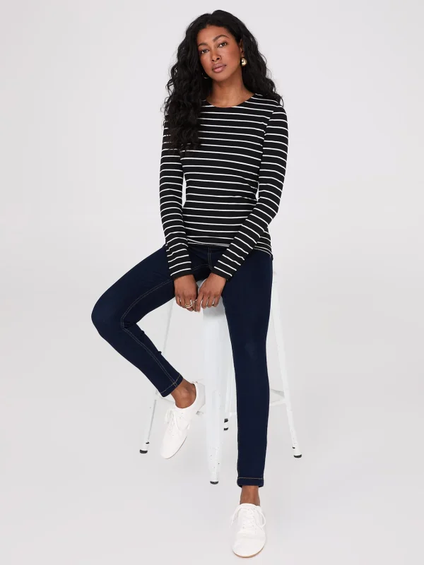Skinny Leg Long Length Stretch Jeans