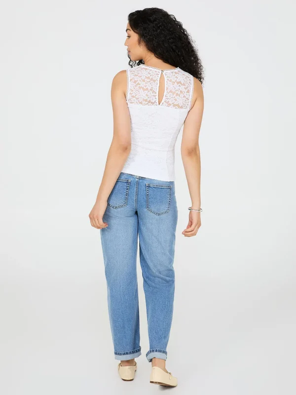 Sleeveless Corded Lace Top - Image 4