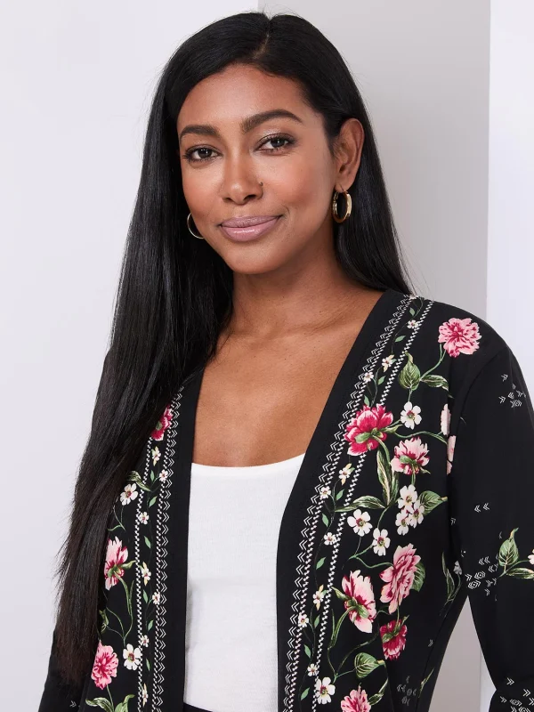 Floral Print Cardigan - Image 2