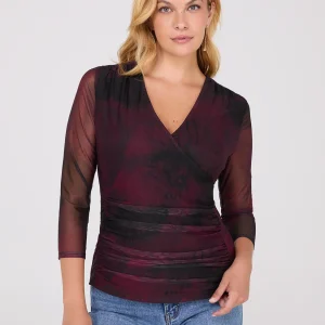 Abstract Print Crossover Mesh Top