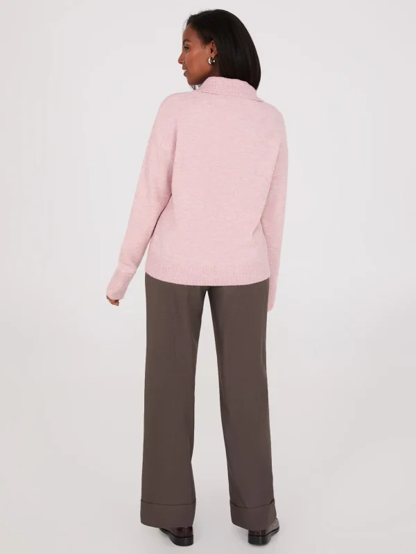 Johnny Collar Long Sleeve Sweater - Image 4