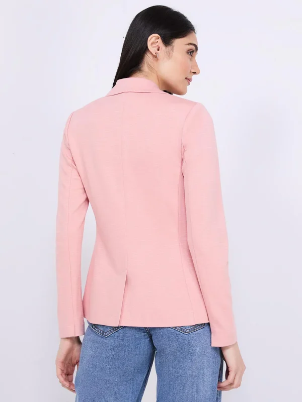 Textured Open Blazer - Image 5