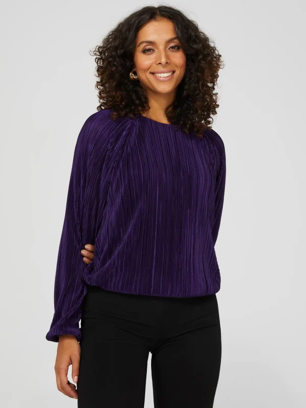 Long Sleeve Plisse Top - Image 6