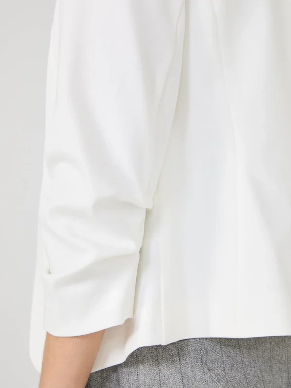 3/4 Ruched Sleeve Blazer - Image 12