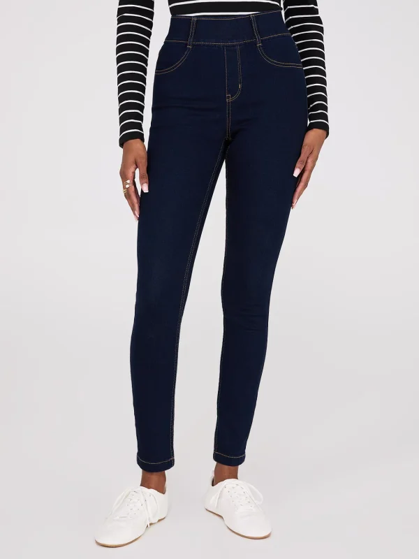Skinny Leg Long Length Stretch Jeans - Image 3