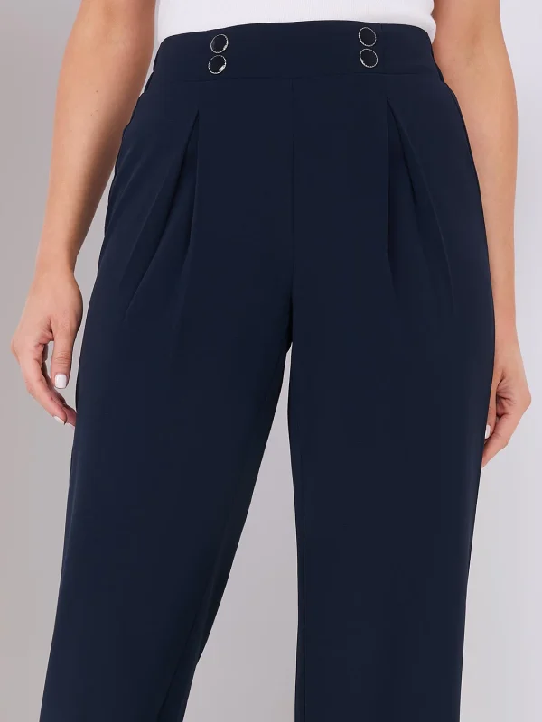 4-Button Wide Leg Pants - Image 3