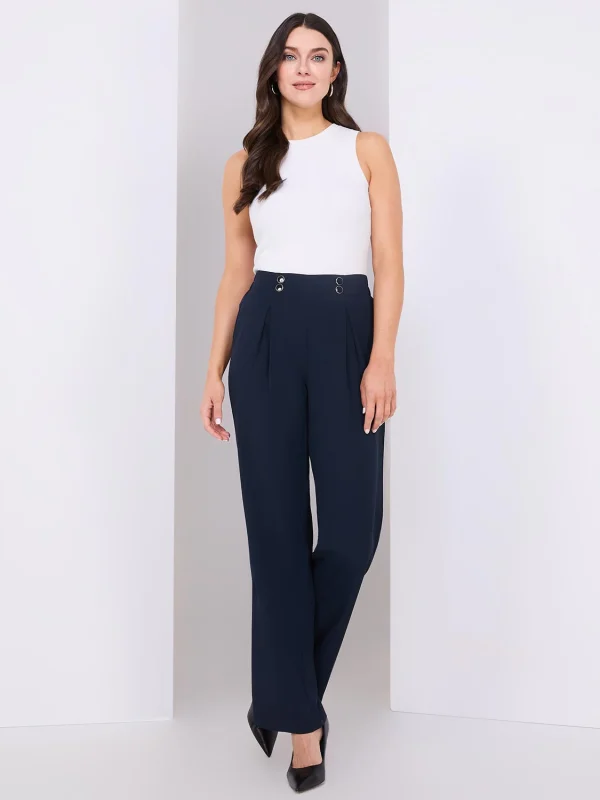 4-Button Wide Leg Pants - Image 2