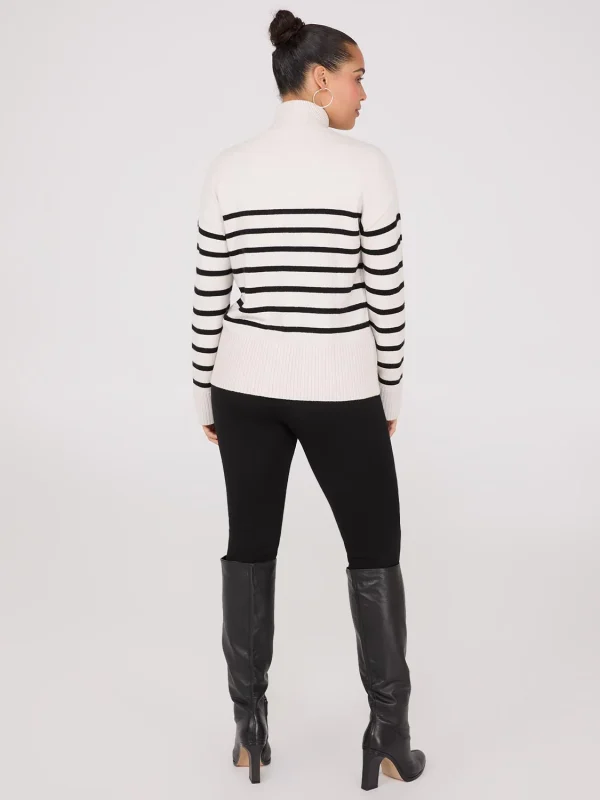 Striped Zip-Front Sweater - Image 5