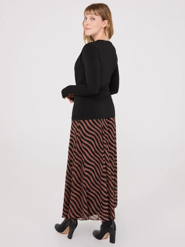 Ruched Drape Neck Top - Image 5