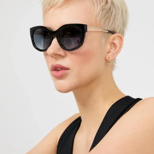 Cat Eye Sunglasses With Metal Details